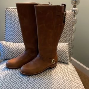 Adelante handmade leather wide calf riding boots